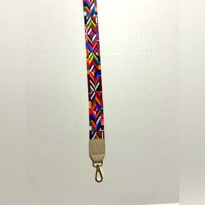 Rainbow guitar strap for purse 67"